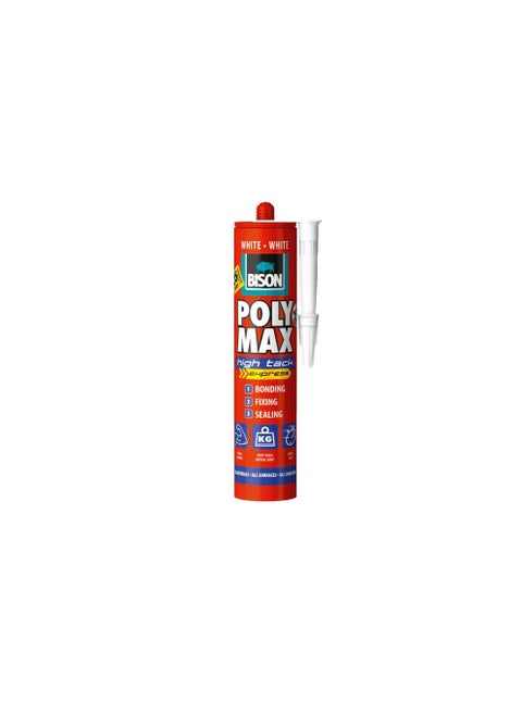 Bison Polymax Universal assembly adhesive and sealant, with extra high final bonding strength.