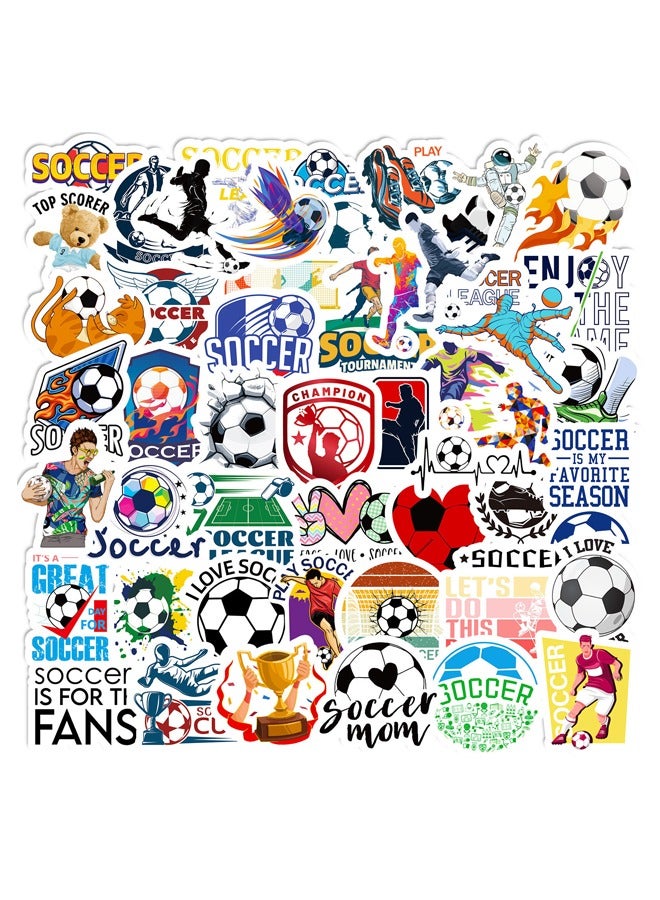 BF HOME 50 Pieces Graffiti Soccer Stickers World Cup Soccer Stars Team Waterproof Stickers - Image 2