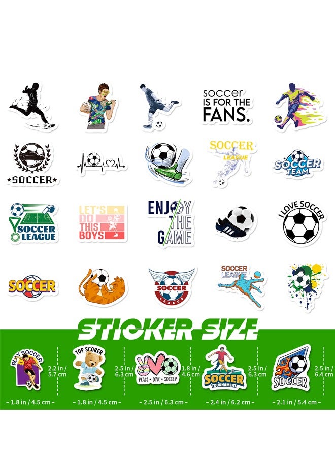 BF HOME 50 Pieces Graffiti Soccer Stickers World Cup Soccer Stars Team Waterproof Stickers - Image 3