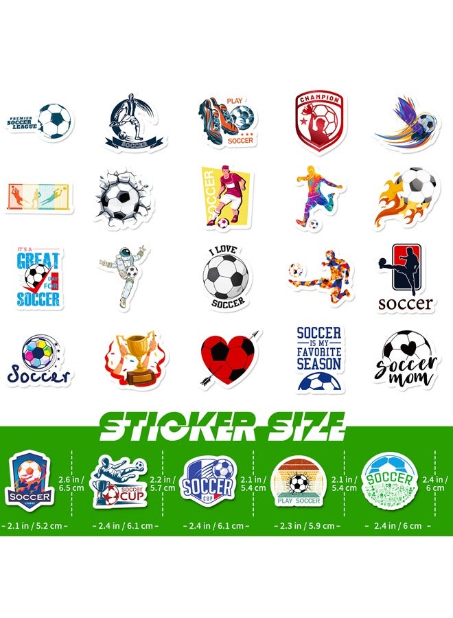 BF HOME 50 Pieces Graffiti Soccer Stickers World Cup Soccer Stars Team Waterproof Stickers - Image 4