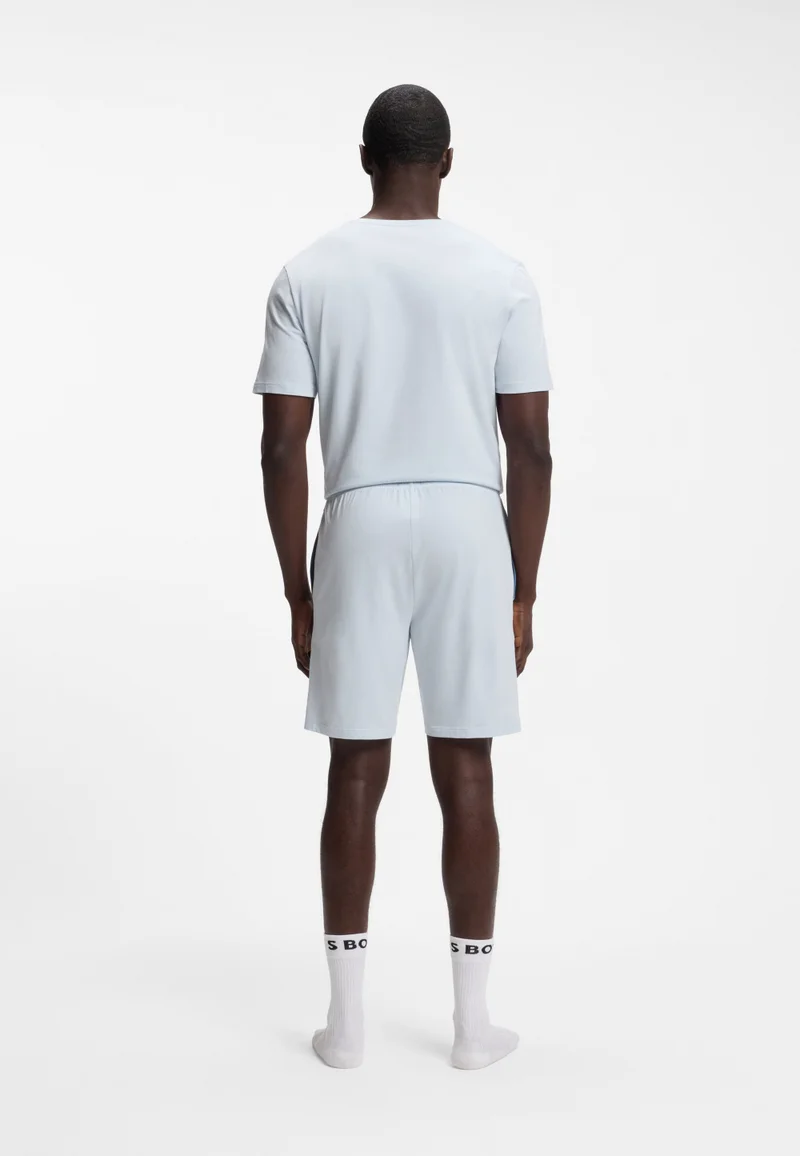 BOSS Stretch-cotton shorts with embroidered logo