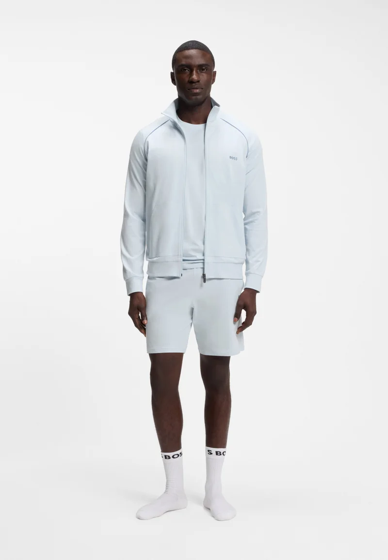 BOSS  Stretch-cotton shorts with embroidered logo for Men | Best Price UAE