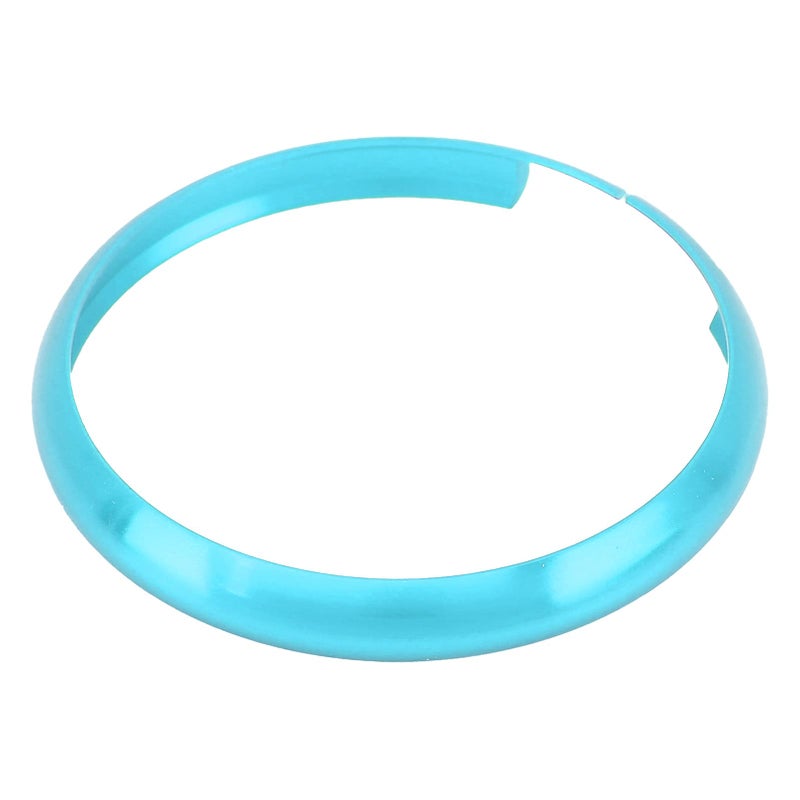 Sky Blue Aluminum Alloy Decorative Remote Key Fob Ring Replacement for MINI - Image 2