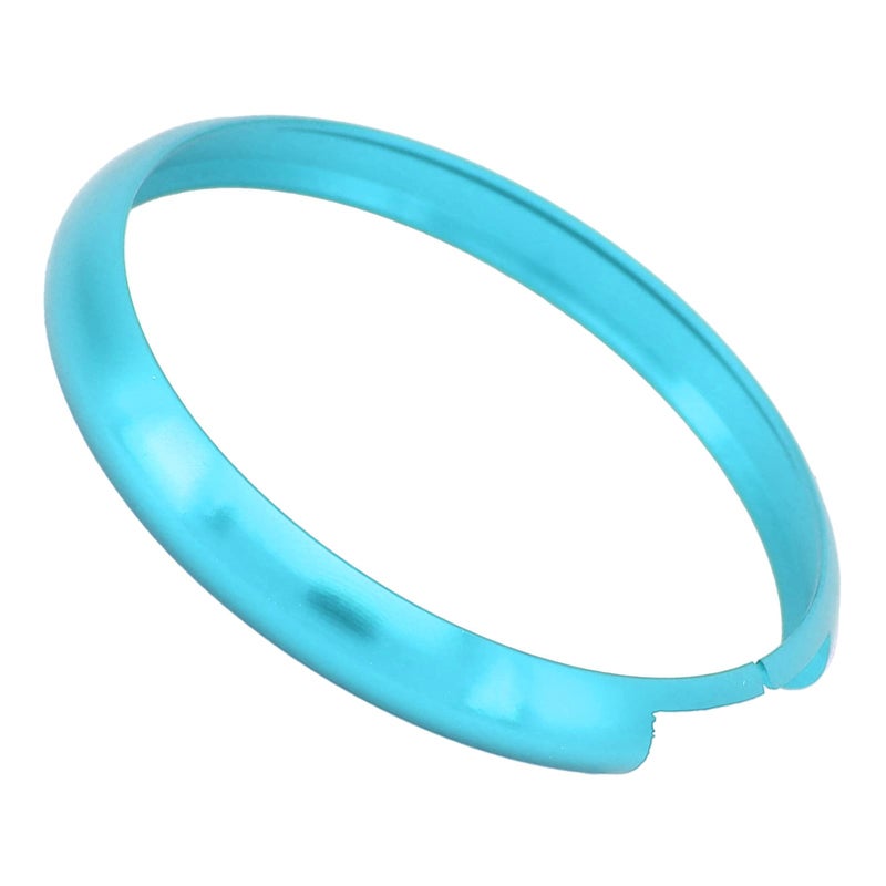 Sky Blue Aluminum Alloy Decorative Remote Key Fob Ring Replacement for MINI - Image 5
