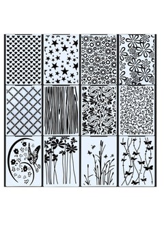 12 Pieces Plastic Embossing Folders, DIY Craft Template, Butterfly Star Embossing Templates, Paper Card Decorating, Mold Scrapbook Album Making Tool, for Card Scrapbook DIY Craft