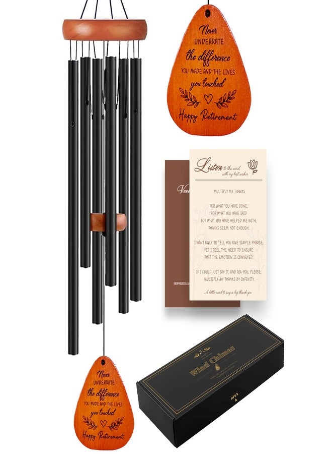 VENBEEL Retirement Gift for Woman, 32" Wind Chimes Retirement Gifts, Happy Retirement Gifts for Teacher Nurses Coworker Colleague Boss Friends - Image 1