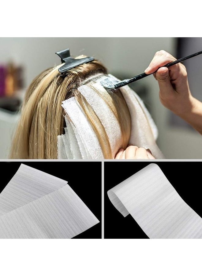 Noverlife 100PCS Reusable Foam Hair Wraps Hair Dye Paper, Large Size Henna Repellent Hair Tint Paper, Professional Hair Coloring Highlighting Strips for Salon Barber Hair Stylists  - Image 2