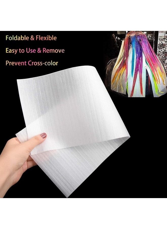 Noverlife 100PCS Reusable Foam Hair Wraps Hair Dye Paper, Large Size Henna Repellent Hair Tint Paper, Professional Hair Coloring Highlighting Strips for Salon Barber Hair Stylists  - Image 4