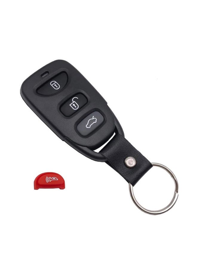 BTOZRF J-ACCES Replacement Key Fob Case Shell Fit for Hyundai Elantra Accent Sonata Kia Optima Keyless Entry Remote Car Key Housing Casing Outer Cover 3 Button + Panic (1) - Image 1