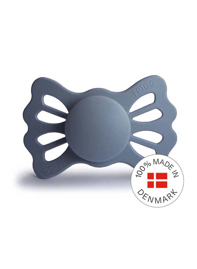 FRIGG Lucky Symmetrical Silicone Baby Pacifier 6-18M 1-Pack Slate - Size 2