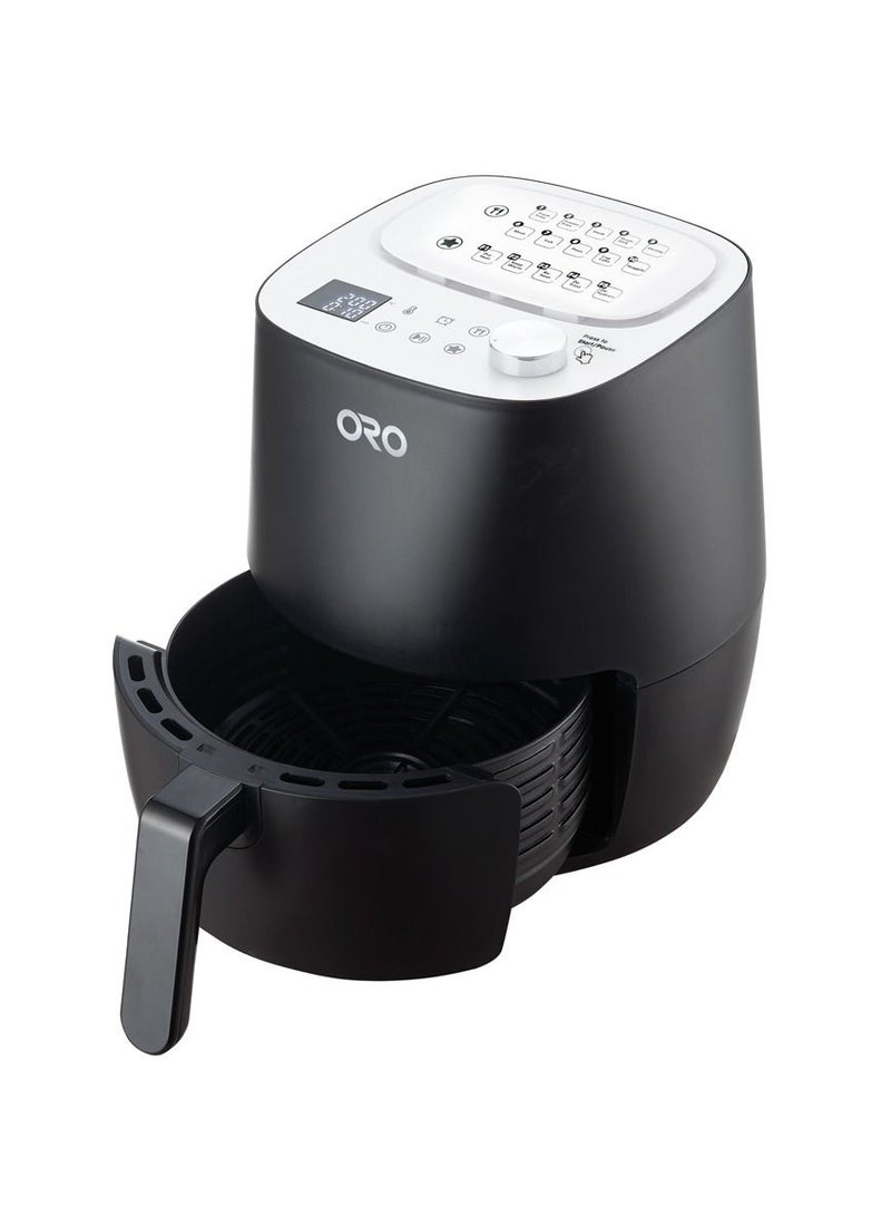 ORO Air Fryer 3.5L 1300W Digital Control LED Display Black - Image 2