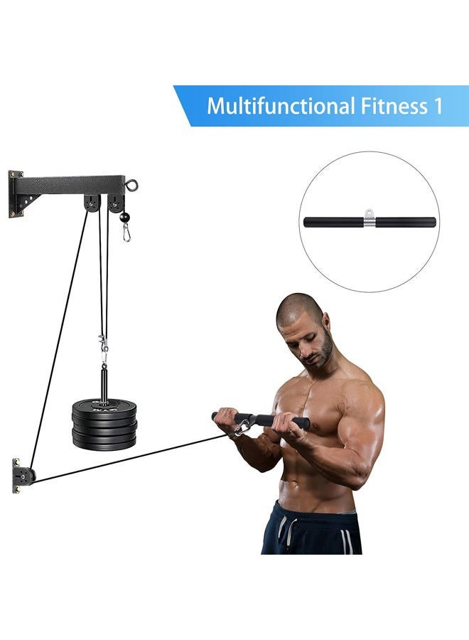 TRENDBOX Pulley System Gym Cable Machine Triceps Rope Pulley System Triceps LAT Pulldown Attachments Chest Expansion Training Fitness Home Gyms - Image 3