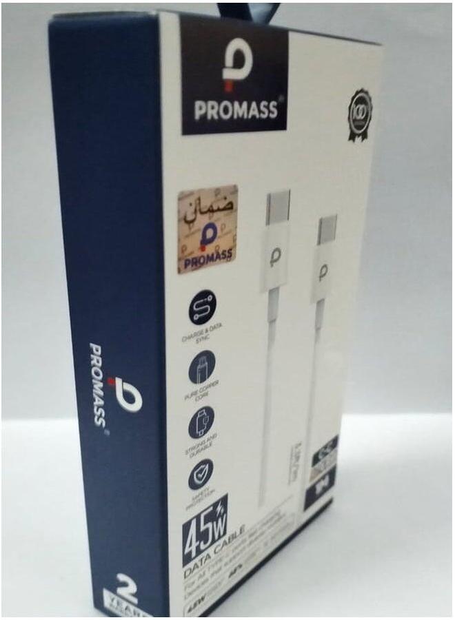 PROMASS For All Type-C To Type-C Port Fast Charging Cable. - Image 2