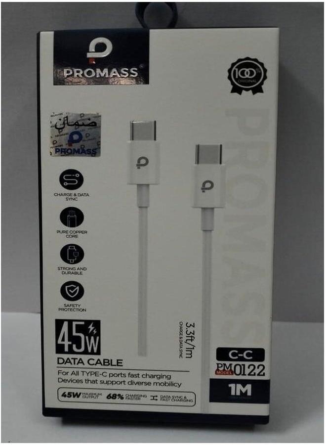 PROMASS For All Type-C To Type-C Port Fast Charging Cable. - Image 1