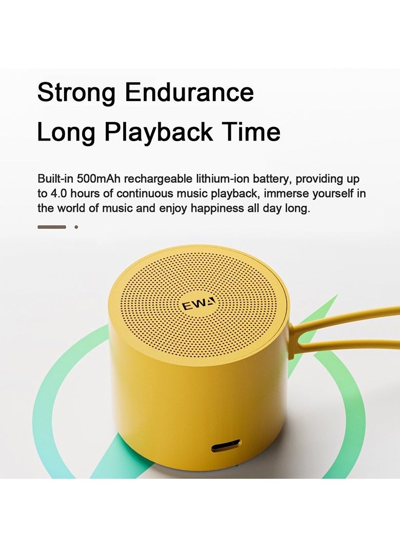 EWA A127 Outdoor IPX5 Waterproof Portable Mini TWS Wireless Bluetooth Speaker (Brown) - Image 5
