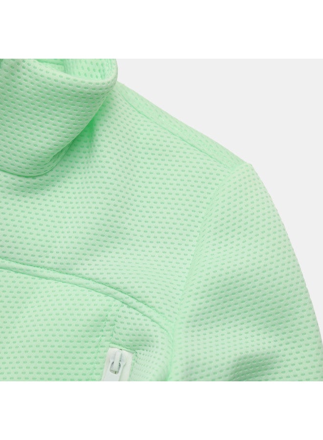 Zara Ladies' Playful Chic Modern Cropped Mesh Long-sleeve Jacket - Image 5