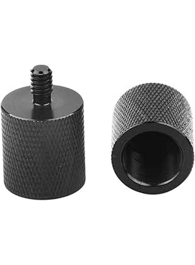 2 Pack 5 8 Inch to 1 4 Inch Metal Microphone Stand Adapter Screw for Mic Stand Tripod Mount - Image 1