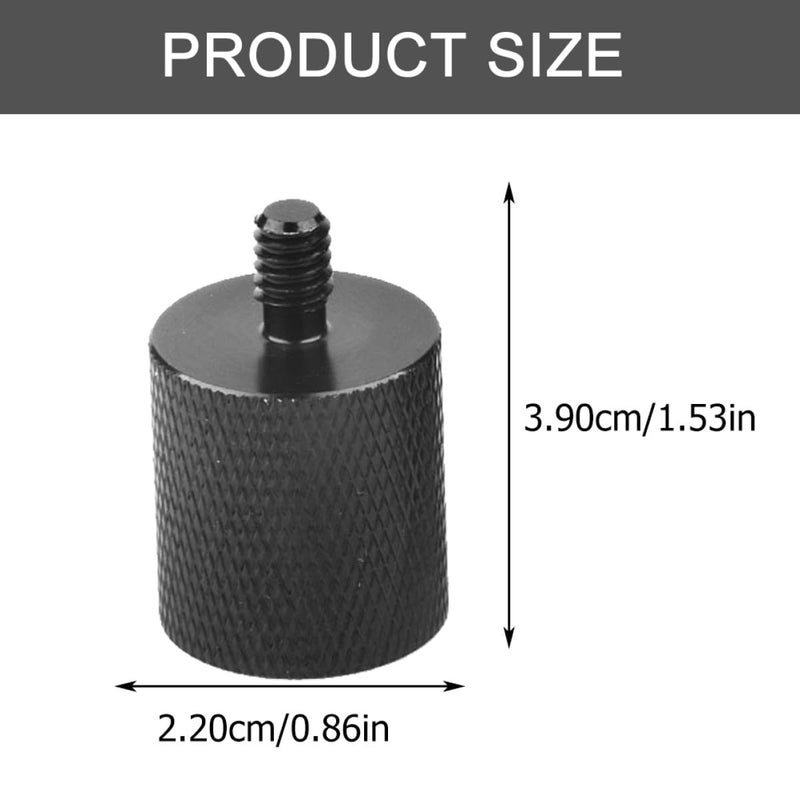2 Pack 5 8 Inch to 1 4 Inch Metal Microphone Stand Adapter Screw for Mic Stand Tripod Mount - Image 3