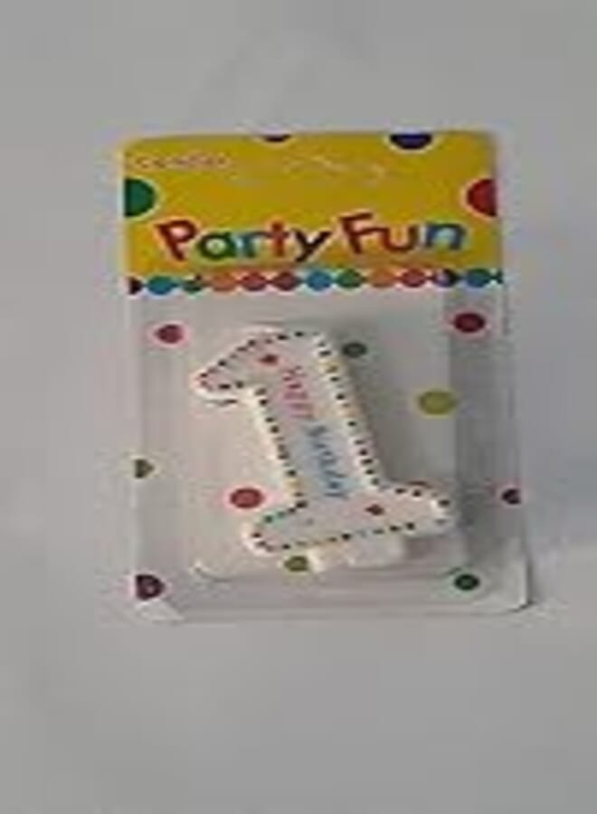 Party Fun Numbers Birthdays Unscented Candle
