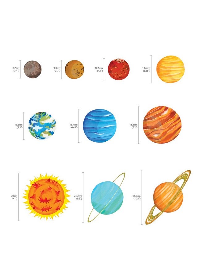 Decowall Ds9-1501S The Solar System Kids Wall Stickers Wall Decals Peel And Stick Removable Wall Stickers For Kids Nursery Bedroom Living Room (Medium) D?Cor - Image 5