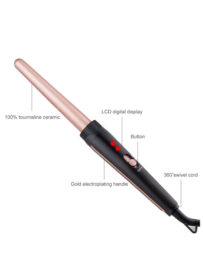 Generic 5-IN-1 Hair Curler Iron, Professional Curling Wand Set, Instant Heat Up Hair Curler with 5 Interchangeable Ceramic Barrels (9-32mm),Hair Curler with Fast Heating Up,With Heat Protective Glove &2 Clips  - Image 4