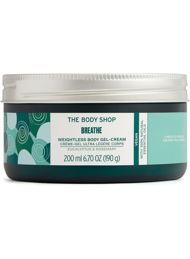 THE BODY SHOP The Body Shop Breathe Weightless Body Gel-Cream – Eucalyptus & Rosemary - Body Moisturizer – Nourishing and Moisturizing – Vegan – 6.7oz - Image 1