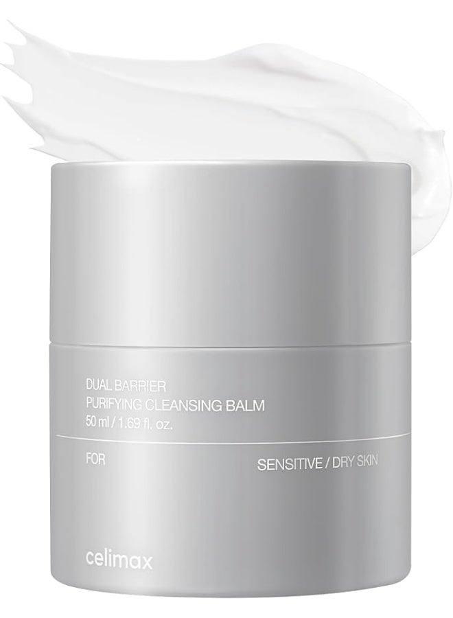celimax Dual Barrier Purifying Cleansing Balm | with Ceramides, Waterproof Makeup Remover, Pore Cleansing, Daily Use Cleanser, Grind Container, 50ml - Image 1