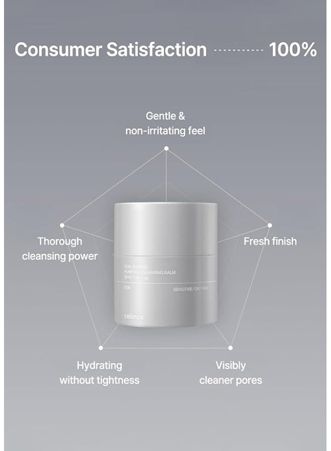 celimax Dual Barrier Purifying Cleansing Balm | with Ceramides, Waterproof Makeup Remover, Pore Cleansing, Daily Use Cleanser, Grind Container, 50ml - Image 3