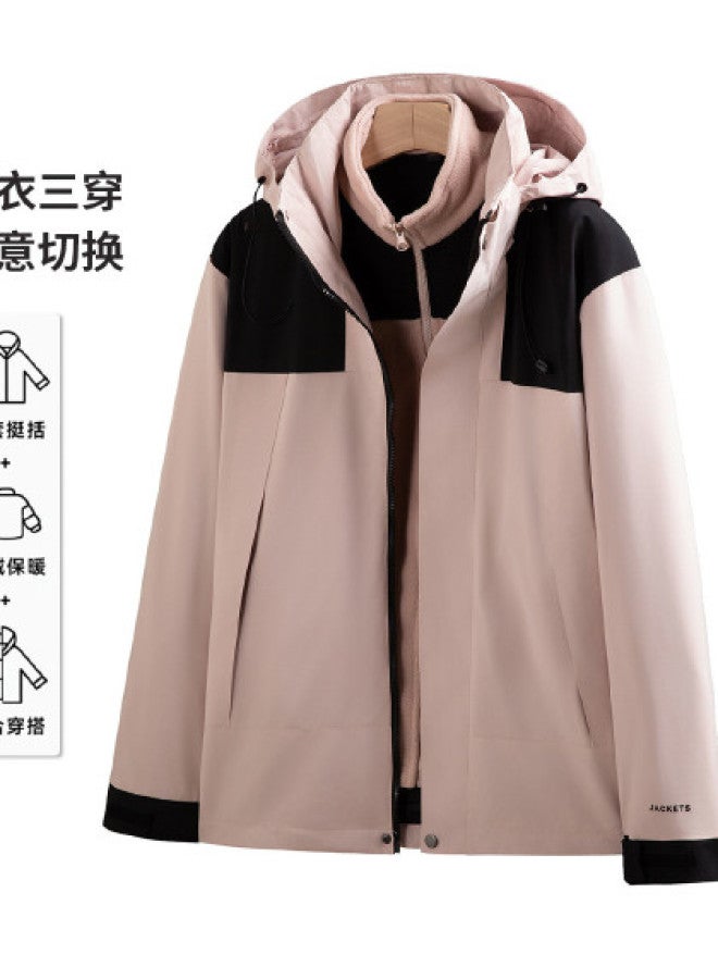 Flying in the snow Couple Style Three-way Wear Jacket Fashion Casual Trendy Versatile - Image 1