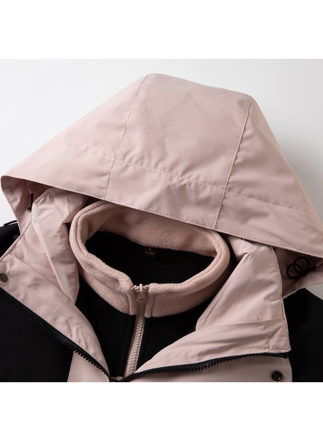 Flying in the snow Couple Style Three-way Wear Jacket Fashion Casual Trendy Versatile - Image 4
