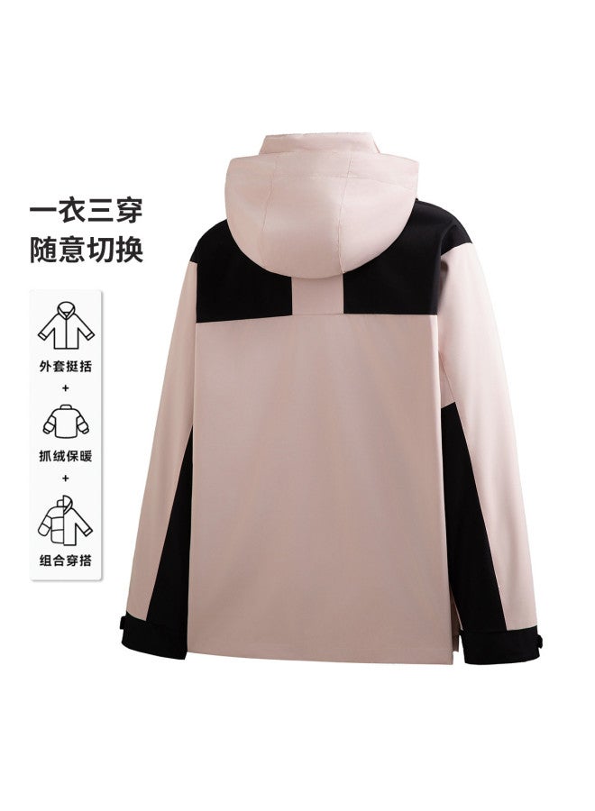 Flying in the snow Couple Style Three-way Wear Jacket Fashion Casual Trendy Versatile - Image 3