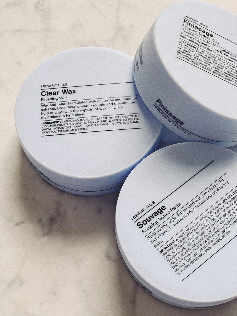 J Beverly Hills Blue Souvage Finishing Texture Paste with Vitamin E for Strong Hair, 2.5 Oz - Image 4