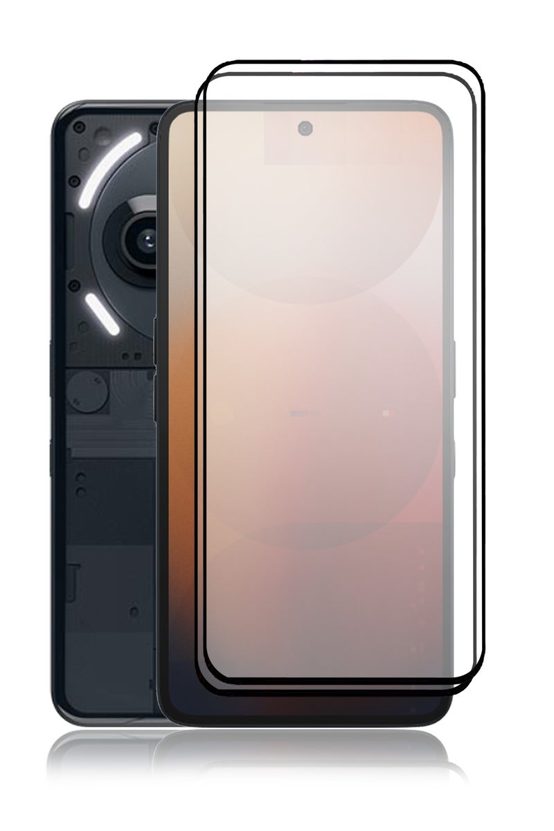 2 Pieces of Nothing Phone 3A  Screen Protector – Edge to Edge Tempered Glass Screen Protector, High Transparency, Delicate Touch, Anti-Explosion, Smooth Arc Edges, Easy Installation - Image 1