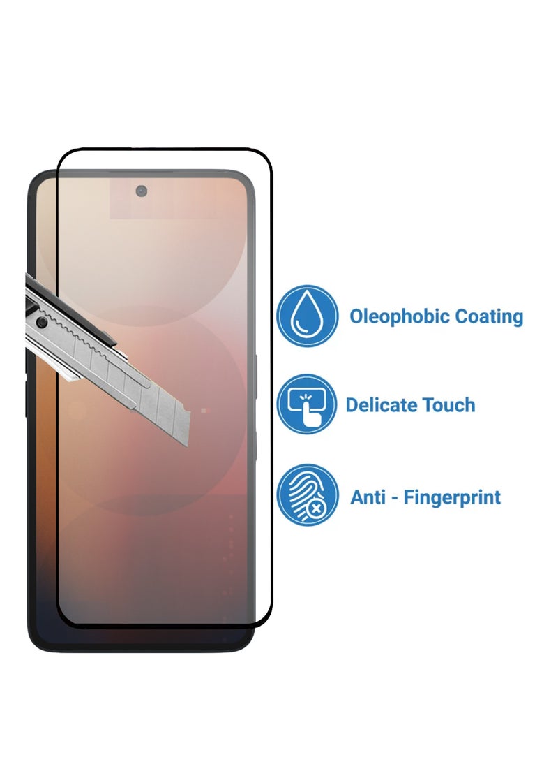 2 Pieces of Nothing Phone 3A  Screen Protector – Edge to Edge Tempered Glass Screen Protector, High Transparency, Delicate Touch, Anti-Explosion, Smooth Arc Edges, Easy Installation - Image 3