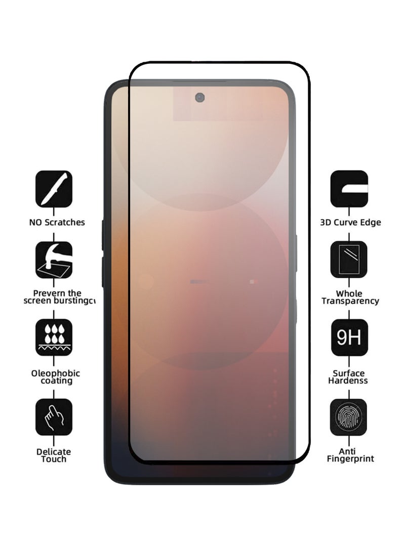 2 Pieces of Nothing Phone 3A  Screen Protector – Edge to Edge Tempered Glass Screen Protector, High Transparency, Delicate Touch, Anti-Explosion, Smooth Arc Edges, Easy Installation - Image 2