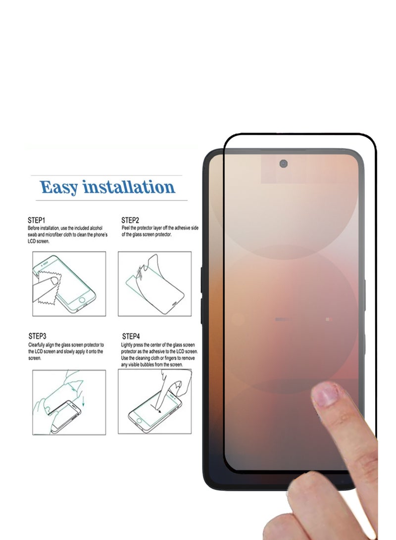 2 Pieces of Nothing Phone 3A  Screen Protector – Edge to Edge Tempered Glass Screen Protector, High Transparency, Delicate Touch, Anti-Explosion, Smooth Arc Edges, Easy Installation - Image 4