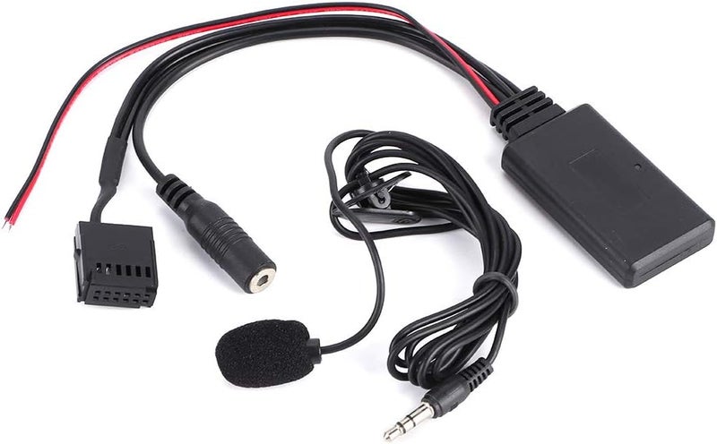 klarako Bluetooth Audio Adapter, Car Bluetooth AUX?IN Cable Adapter with Microphone Handsfree Calling Fit for Focus 6000CD - Image 1
