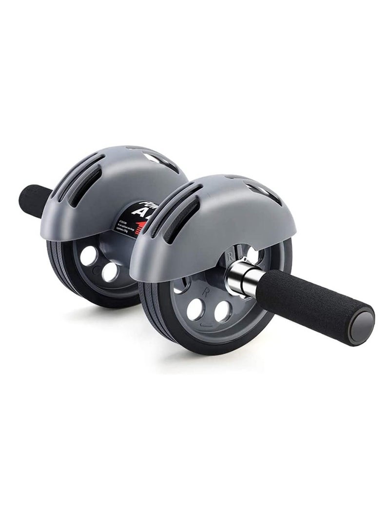 Roller Wheel for Core Workouts Abdominal Exercise Roller Automatic Rebound Dual Wheel Fitness Equipmen Trainer at Gym Or Home Beginner - Image 1