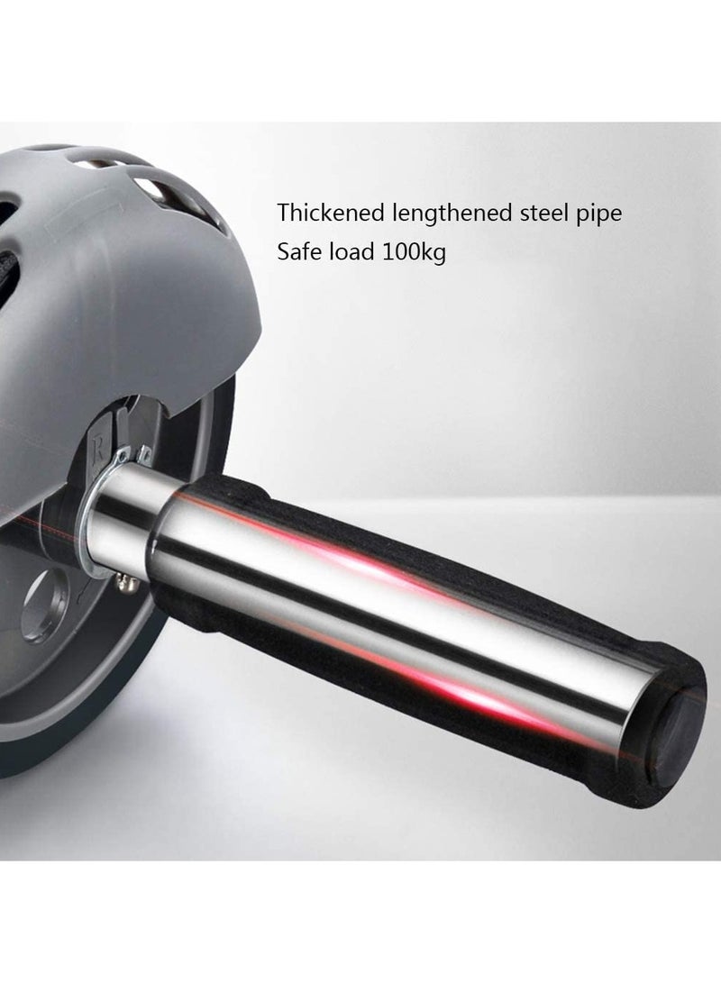 Roller Wheel for Core Workouts Abdominal Exercise Roller Automatic Rebound Dual Wheel Fitness Equipmen Trainer at Gym Or Home Beginner - Image 5