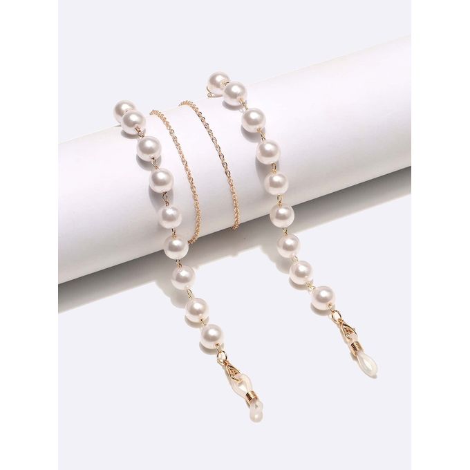 Glasses Chains - Stylish Gold Metal and Beads Accessory - Image 2