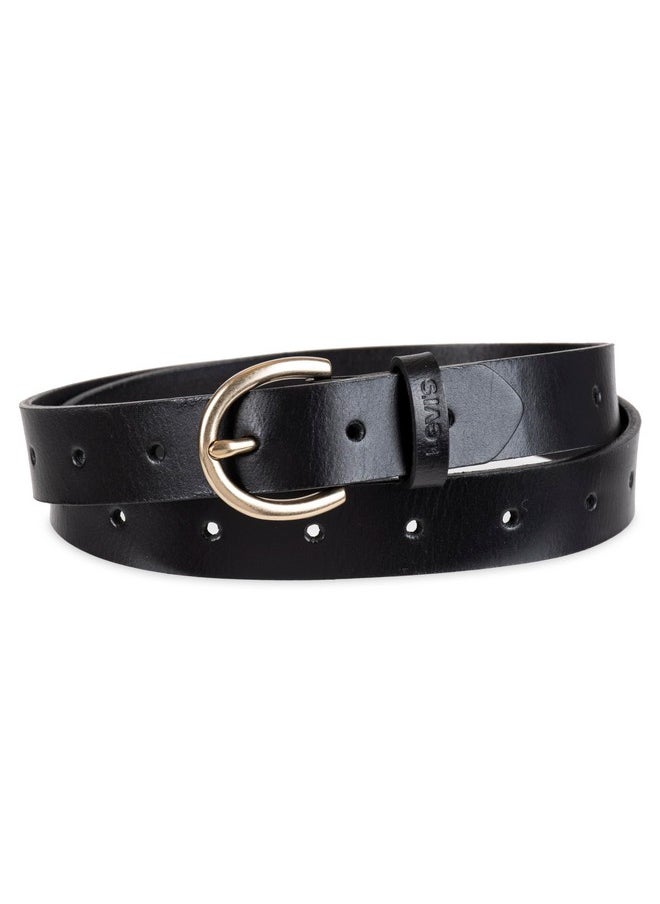 Levi's - Women'S Fully Adjustable Slim Belt Black Perforated Small - Image 1