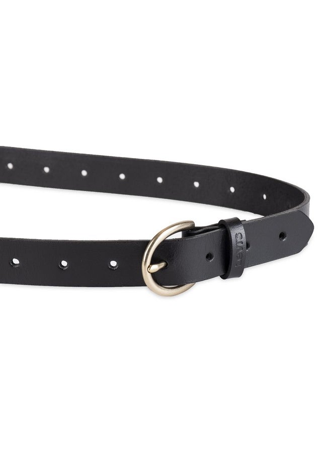 Levi's - Women'S Fully Adjustable Slim Belt Black Perforated Small - Image 1