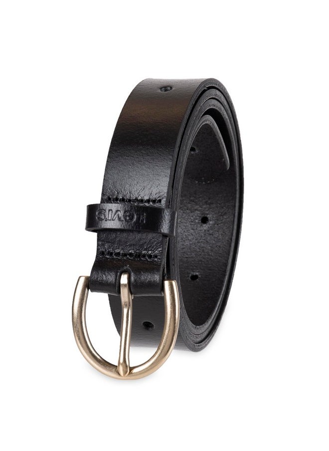 Levi's - Women'S Fully Adjustable Slim Belt Black Perforated Small - Image 1