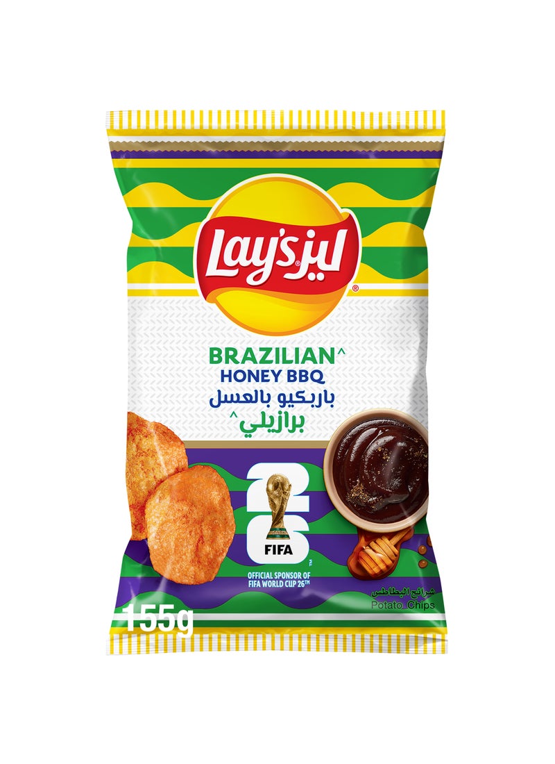 Lay's Brazilian Honey BBQ Potato Chips - Image 1