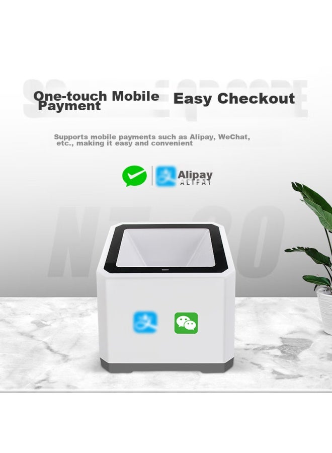 Nteumm Qr Code Scanner Box, Cashier Payment Scanning Platform, Voice Broadcast, Wechat Payment, Mobile Payment Collection, Qr Code Scanner, Xiaobaihe Electronic Medical Insurance Payment Collection, Qr Code Gun F1 - Image 4