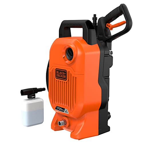 BLACK+DECKER Electric Pressure Washer, Cold Water, 1700 PSI, 1.2 GPM (BEPW1700) - Image 1