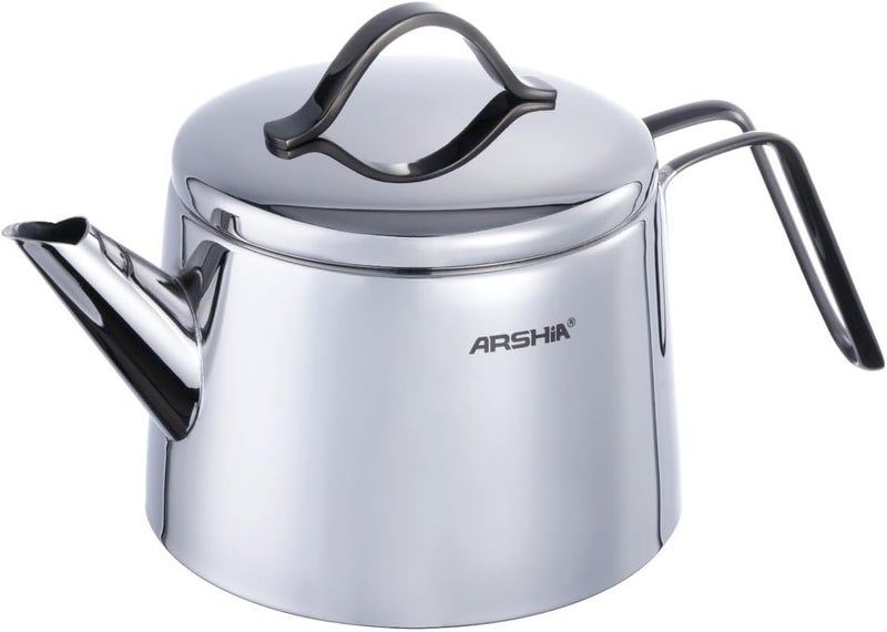 Arshia Stainless Steel Cookware Set 16-Pieces, Black - Image 4