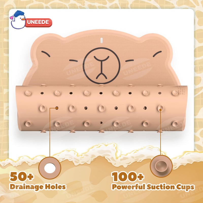 UNEEDE Kids Bathtub Mat Non Slip Shower Mat for Toddlers, Washable Anti Slip Tub Surface, Soft Rubber Mat for Bathtub Shower, Waterproof Bathtub Essentials for Children - Image 3