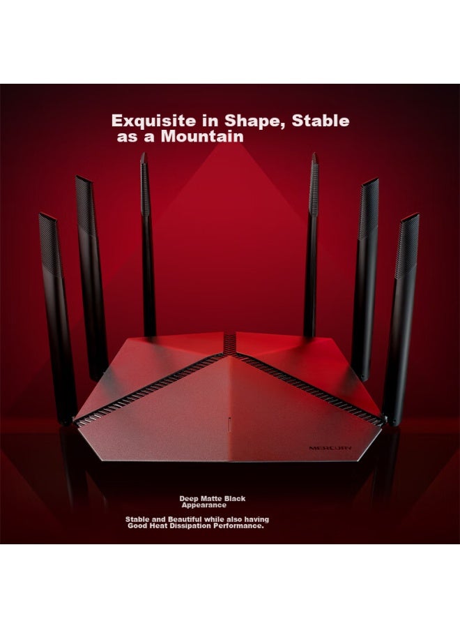 Mercury Wifi6 Ax5400 Full Gigabit Wireless Router, 5g Dual-band High-speed Wifi Wall-penetrating, Network Home Smart Gaming Mesh Router X541g - Image 2