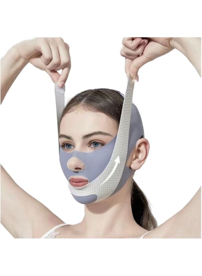 حزام الذقن للنساء، قناع رفع V Line قابل لإعادة الاستخدام، حزام ذقن مريح وقابل للتنفس للنساء - Image 1
